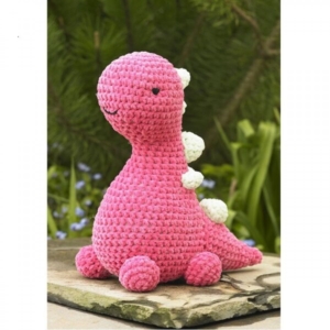James C Brett Crochet Pattern JB934 Barney Brettosaurus