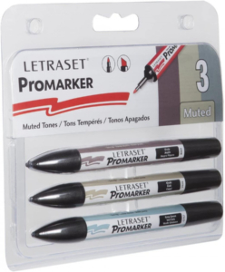 Letraset ProMarker Set of 3 Muted Tones