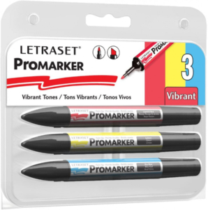 Letraset ProMarker Set of 3 Vibrant Tones
