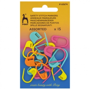 Pony safety stitch markers