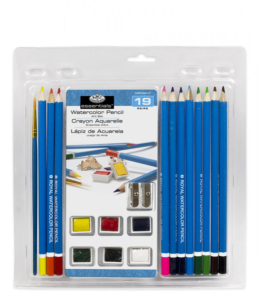 Royal & Langnickel 19 Piece Watercolour Pencil Set