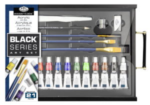 Royal & Langnickel Black Series Clear Palette Art Set - Acrylic 12ml