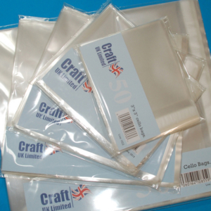 Pack of 50 Cellophane Bags for Cards 10"x7"