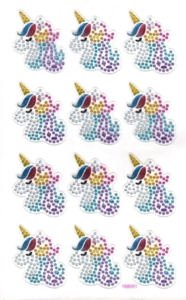 Crystal Unicorn Stickers
