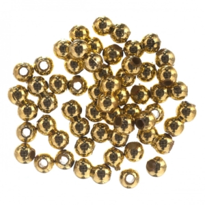 Gold Plated Beads 4mm