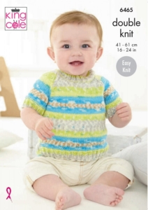 King Cole Baby Knitting Pattern 6465