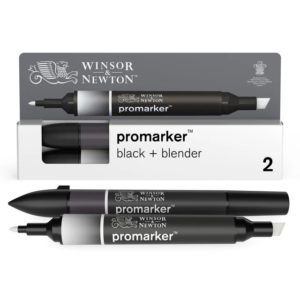 Winsor & Newton Promarker Black & Blender