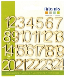 Artemio Wooden Numbers 20mm