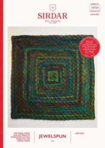 Sirdar Jewelspun Aran Crochet Blanket Pattern 10724
