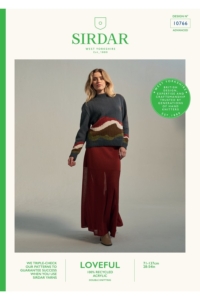 Sirdar Loveful 100% Recycled DK Yarn Sweater Pattern 10766