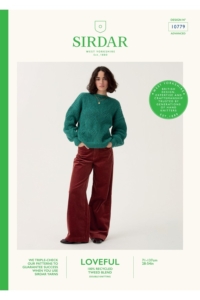 Sirdar Loveful 100% Recycled Tweed Blend DK Yarn Sweater Pattern 10779