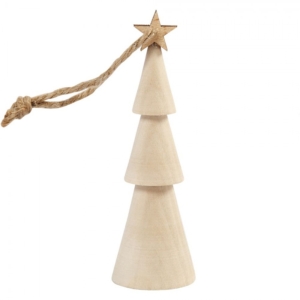 Wooden Christmas Tree Ornament