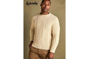 Wendy Wool Knitting Pattern 6164 - Sweater