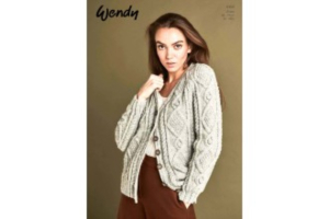 Wendy Wool Knitting Pattern 6166 - Cardigan