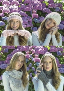 Wendy Wools Scarf, Headband,Neck & Wrist Warmers Knitting Pattern 7012
