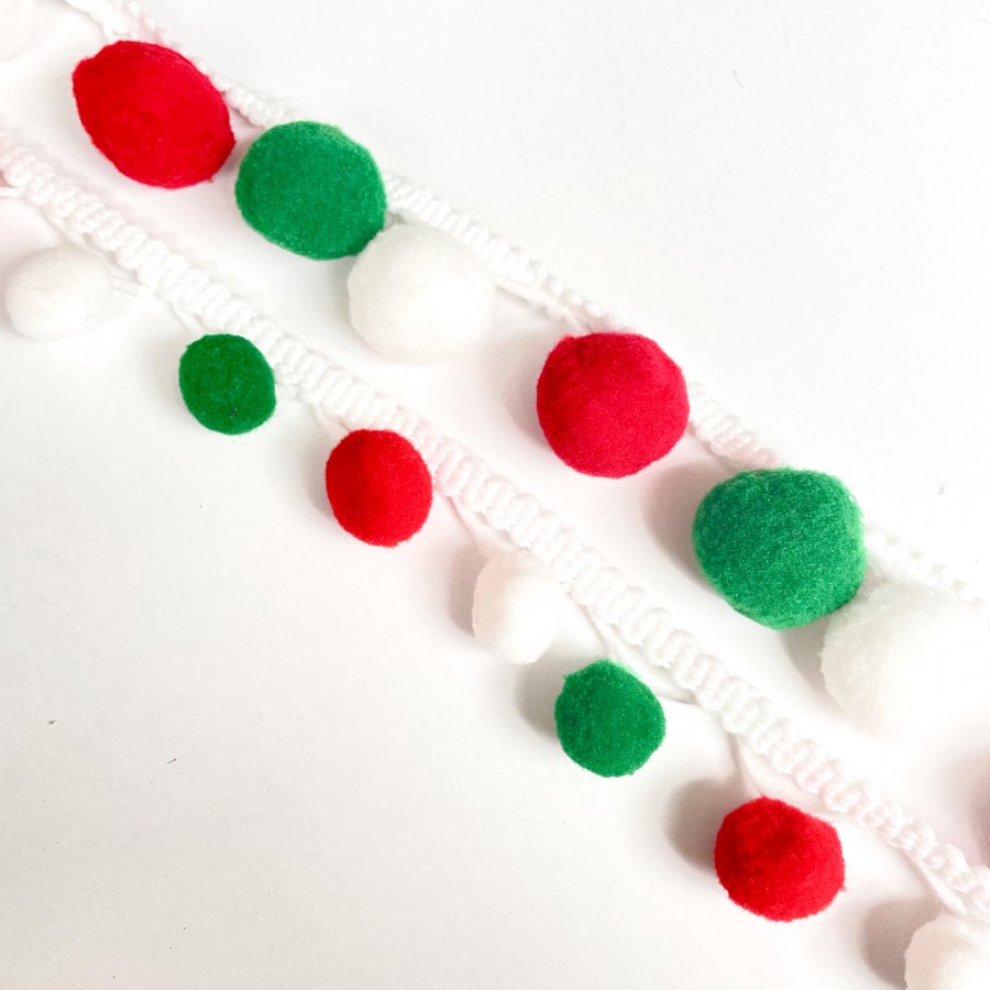 Xmas Pom Pom Trim