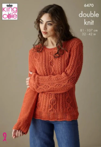 King Cole Knitting Pattern 6470