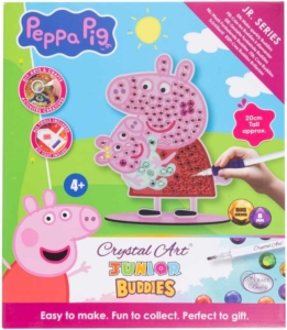 Peppa Pig Crystal Art Junior Buddies Peppa & Evie