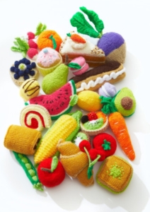King Cole Treat Street Knitted Food Pattern Book 1