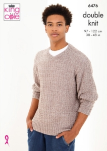 King Cole Knitting Pattern 6476