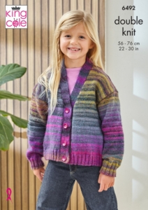 King Cole Childrens Knitting Pattern 6492