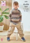 King Cole Childrens Knitting Pattern 6493