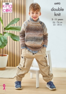 King Cole Childrens Knitting Pattern 6493