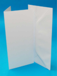 Pack of 50 DL Blank Cards & Envelopes - White