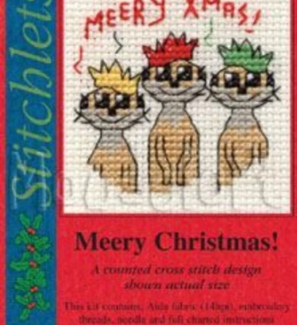 Mouseloft Mini Christmas Cross Stitch Card & Envelope Kit
