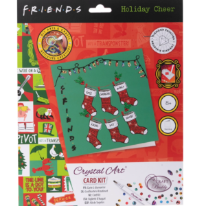 Christmas Crystal Art FRIENDS Holiday Cheer Card Kit