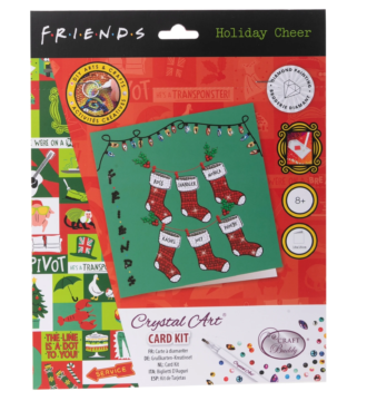 Christmas Crystal Art FRIENDS Holiday Cheer Card Kit