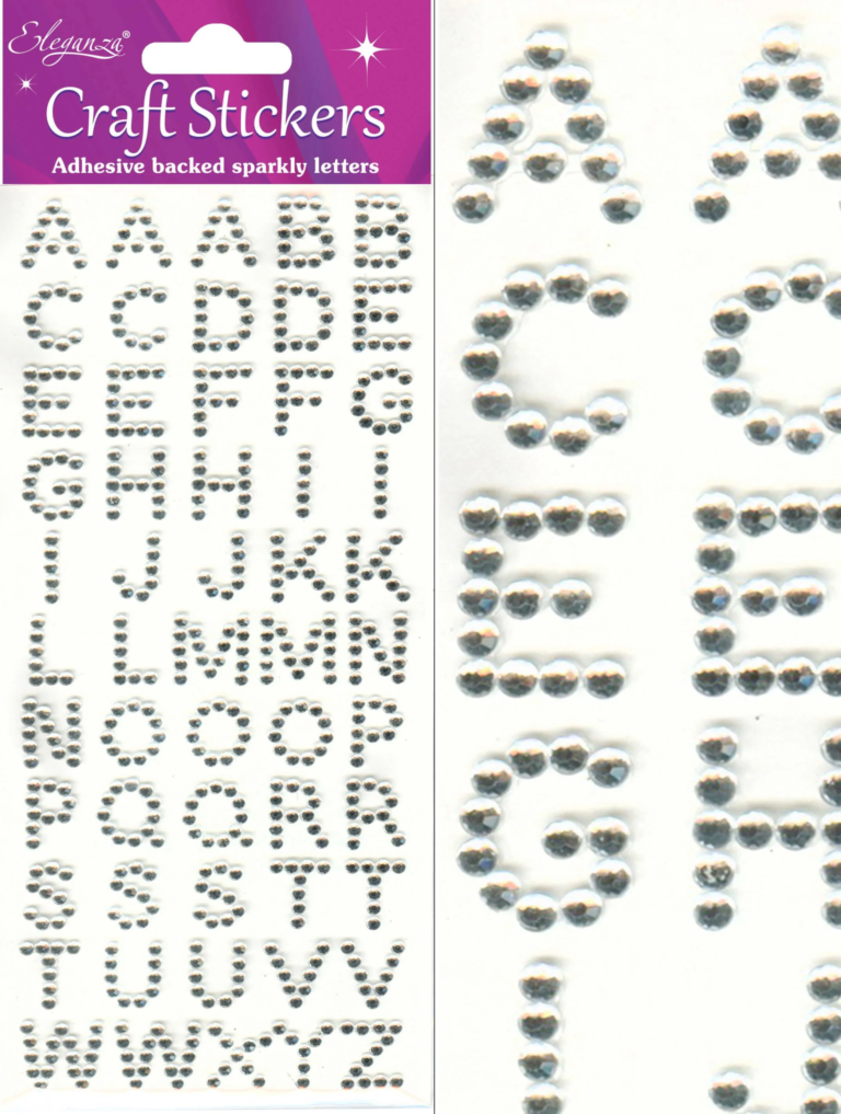 43 craft stickers letters x 50 – Clark Craft Products