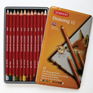 Derwent Drawing Pencils Tin of 12