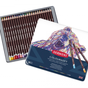 Derwent Coloursoft Pencils Tin of 24