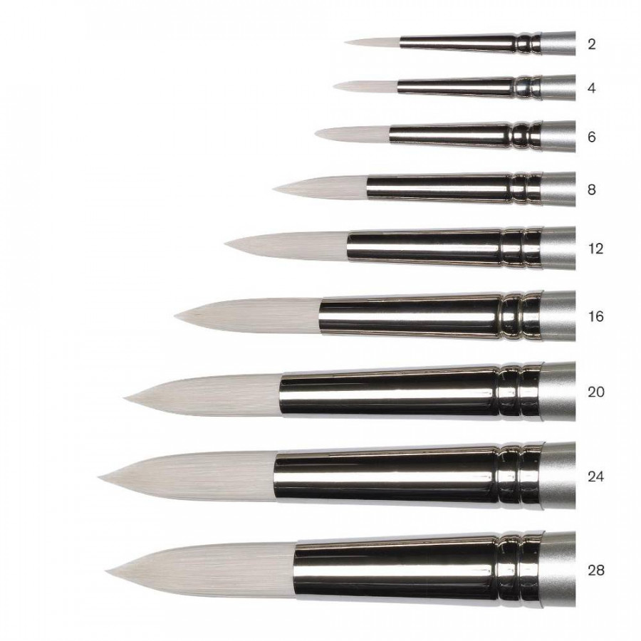 Artisan Synthetic Hog Long Handle Brush - Round