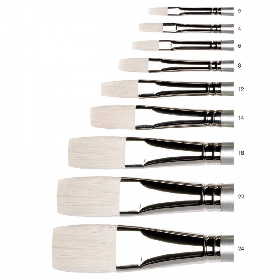 Artisan Synthetic Hog Long Handle Brush - Long Flat