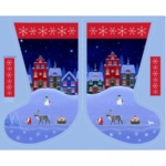 Lewis & Irene Christmas Stocking Panel