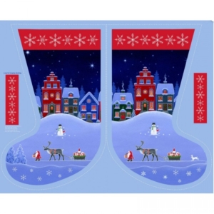 Lewis & Irene Christmas Stocking Panel