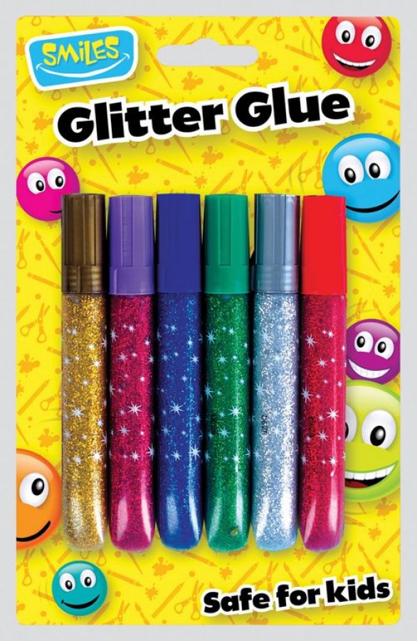 Glitter glue  multi pack of 6