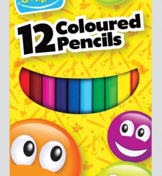 Smiles Coloured Pencils - Pack of 12