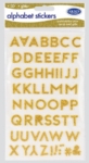 Alphabet Stickers Glittered