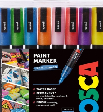 Posca Sparkling Colours Set Pk 8