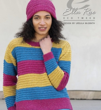 Ella Rae Caroline Sweater & Hat Pattern