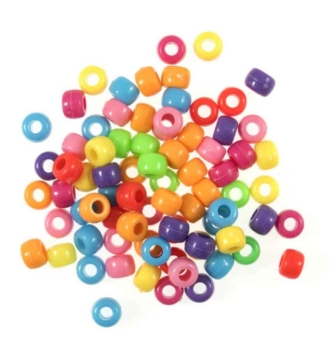 Trimits Plastic Round Multicoloured Beads