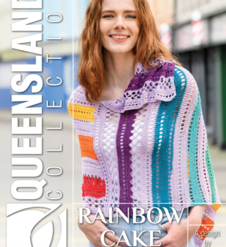 Queensland Collection Rainbow Cake Crochet Shawl Mae