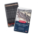 Derwent Tinted Charcoal Pencils - Tin of 12