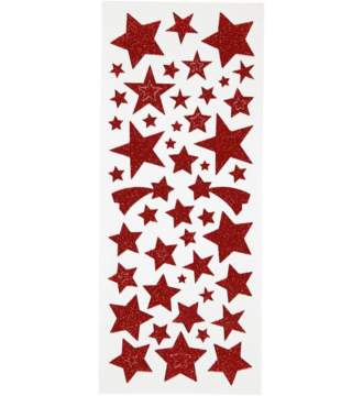 Stickers Assorted Glitter Stars