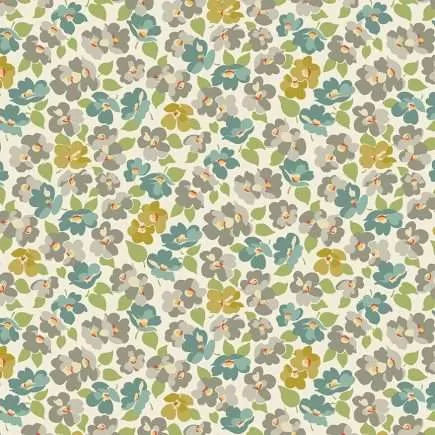 Dogwood Flower Box Fabric By Makower Sold By The Metre 100% Cotton