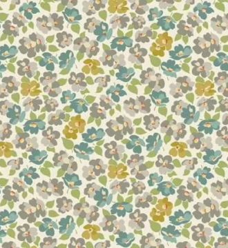 Dogwood Flower Box Fabric By Makower Sold By The Metre 100% Cotton