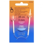Pony Circular Sock Knitting Needles - Fixed 28cm